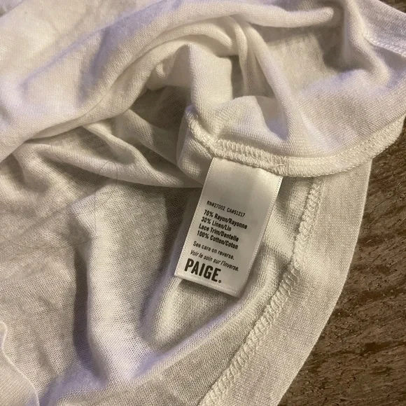 PAIGE Elowen Tank in White.